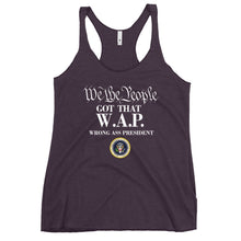 Cargar imagen en el visor de la galería, WAP Special Edition white lettering Women's Racerback Tank