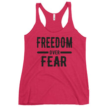 Cargar imagen en el visor de la galería, Freedom over Fear Women's Racerback Tank