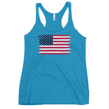 Load image into Gallery viewer, Weathered Flag Women's Racerback Tank
