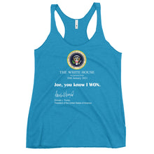 Charger l'image dans la galerie, Joe you know I won Women's Racerback Tank