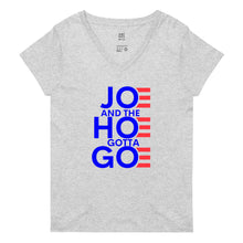Cargar imagen en el visor de la galería, Joe and the Hoe Gotta Go Women’s recycled v-neck t-shirt
