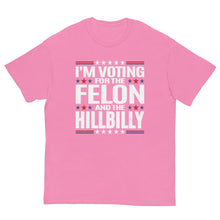 Load image into Gallery viewer, Voting for felon and hillbilly Unisex classic tee
