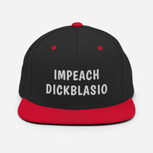 Load image into Gallery viewer, Snapback Hat impeach dickblasio
