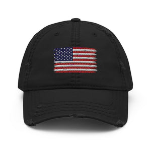 American Flag Distressed Dad Hat