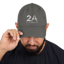 Load image into Gallery viewer, 2nd Amendment Distressed Dad Hat

