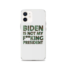 Cargar imagen en el visor de la galería, Biden Is Not My F**KING President Camouflage iPhone Case
