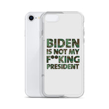 Load image into Gallery viewer, Biden Is Not My F**KING President Camouflage iPhone Case
