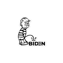 Charger l&#39;image dans la galerie, Trump piss on Biden  Sticker
