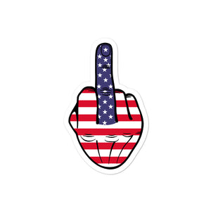 Middle Finger Kiss Cut Sticker - Real Tina 40