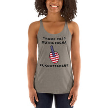 Load image into Gallery viewer, Trump 2020 FOH Finger Racerback Tank - Real Tina 40
