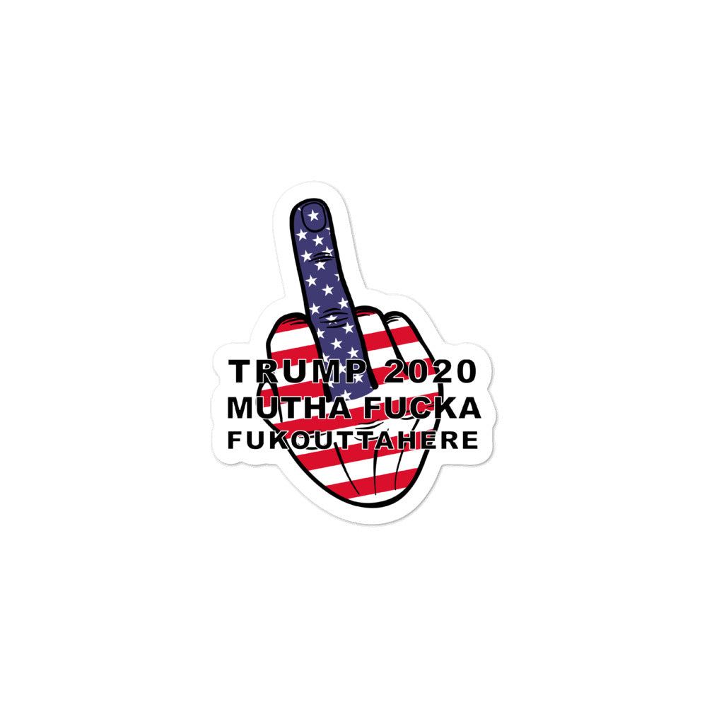 TRUMP 2020 MF FOH Middle Finger Sticker - Real Tina 40