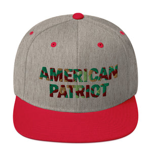 American Patriot (Camo) Snapback Hat - Real Tina 40