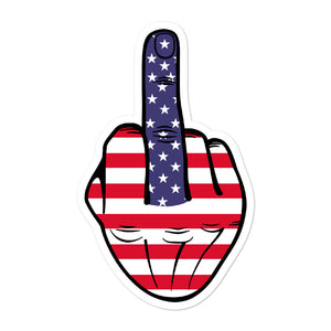 Middle Finger Kiss Cut Sticker - Real Tina 40