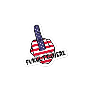 Middle Finger FOH Kiss Cut Sticker - Real Tina 40