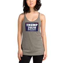 Load image into Gallery viewer, TRUMP 2020 MF Women&#39;s Racerback Tank - Real Tina 40
