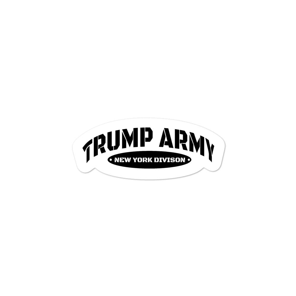 Trump Army New York Division Sticker - Real Tina 40