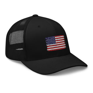 American Flag Trucker Cap