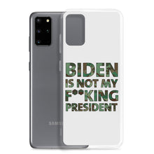 Load image into Gallery viewer, Biden Is Not My F**KING President Camouflage Samsung Case
