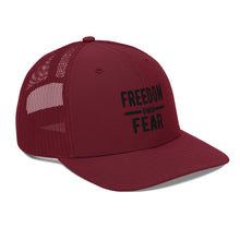 Cargar imagen en el visor de la galería, Freedom over Fear Trucker Cap
