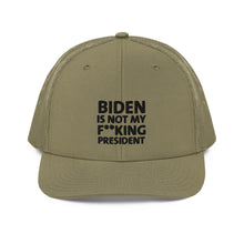 Load image into Gallery viewer, Biden is not my F**king President Trucker Cap
