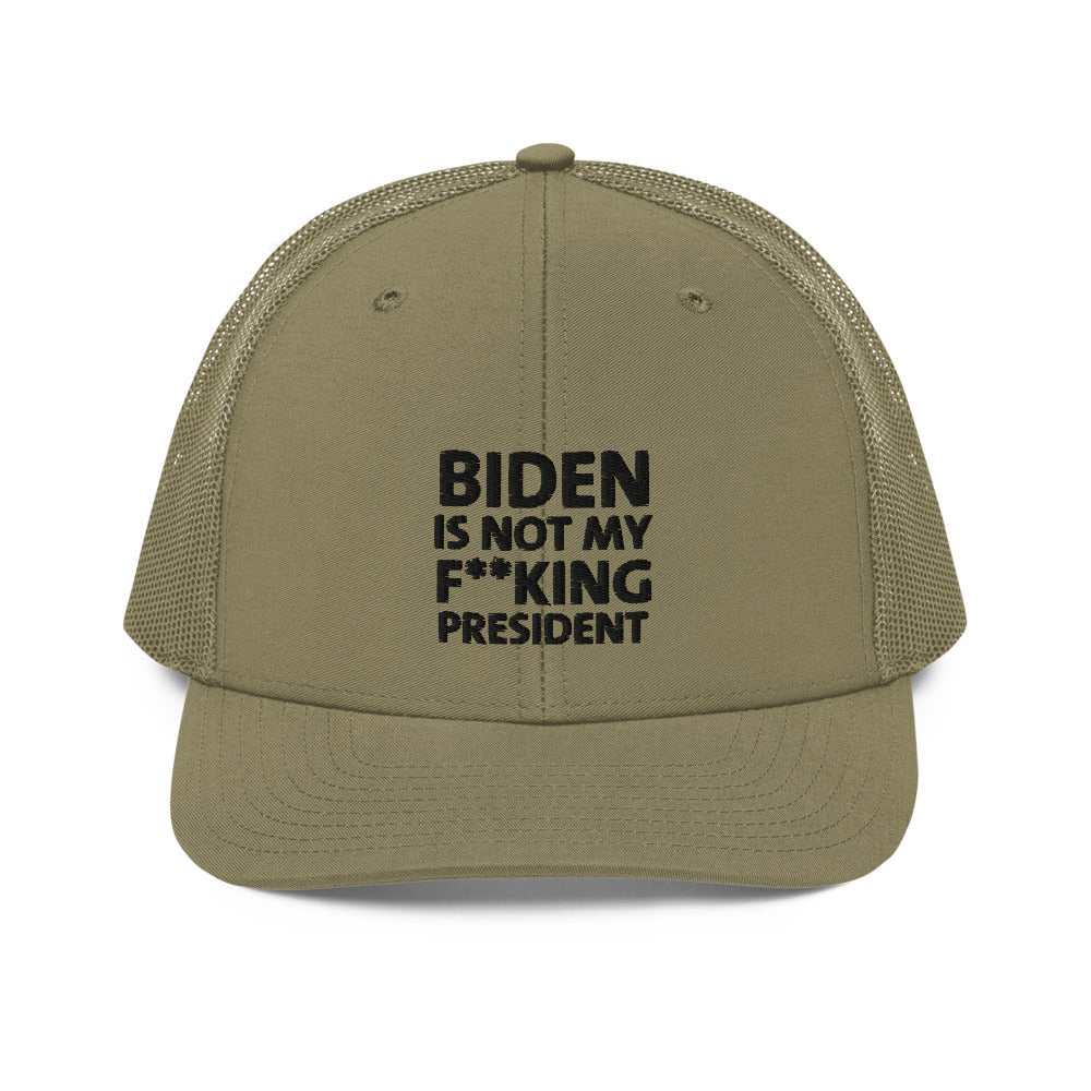 Biden is not my F**king President Trucker Cap