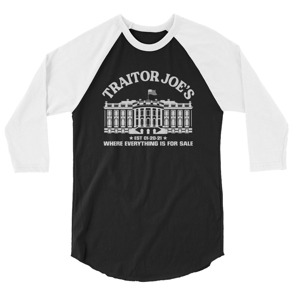 Traitor Joe’s 3/4 sleeve raglan shirt