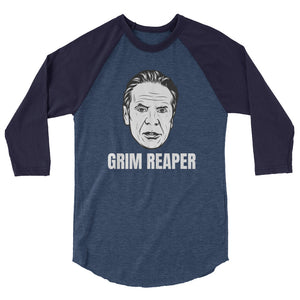 Grim Reaper 3/4 sleeve raglan shirt