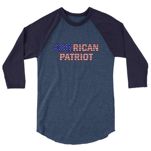 American Patriot (USA) 3/4 sleeve raglan shirt