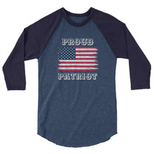 Cargar imagen en el visor de la galería, Proud Patriot 3/4 sleeve raglan shirt
