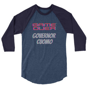 Game Over Cuomo 3/4 sleeve raglan shirt