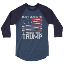 Load image into Gallery viewer, Voted for Trump 3/4 sleeve raglan shirt
