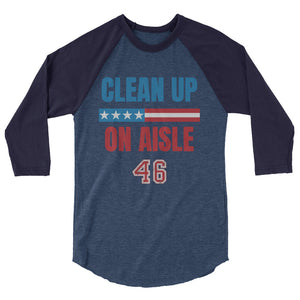 Clean Up aisle 46 3/4 sleeve raglan shirt