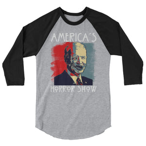 America’s Horror Show 3/4 sleeve raglan shirt