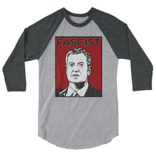 Cargar imagen en el visor de la galería, Mayor de Blasio Is A Fascist 3/4 sleeve raglan shirt
