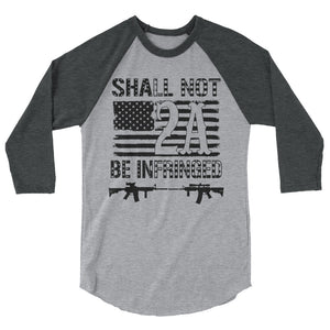 2nd Amendment 3/4 sleeve raglan shirt