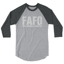 Cargar imagen en el visor de la galería, FAFO 3/4 sleeve raglan shirt
