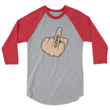 Charger l&#39;image dans la galerie, F**K Cuomo Middle Finger 3/4 sleeve raglan shirt
