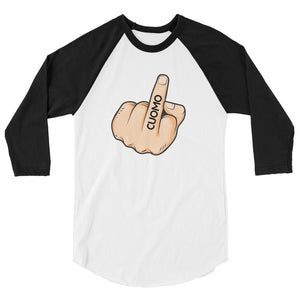 F**K Cuomo Middle Finger 3/4 sleeve raglan shirt