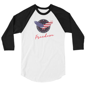 Freedom 3/4 sleeve raglan shirt