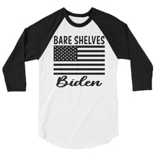 Load image into Gallery viewer, Bare shelves Biden 3/4 sleeve raglan shirt
