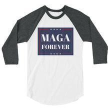 Load image into Gallery viewer, MAGA Forever 3/4 sleeve raglan shirt
