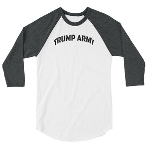 TRUMP ARMY 3/4 sleeve raglan shirt