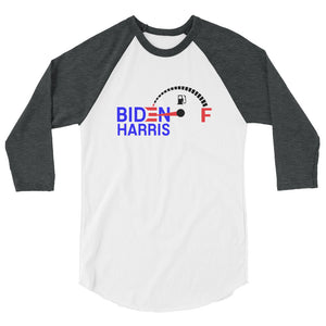 Biden Harris Empty 3/4 sleeve raglan shirt