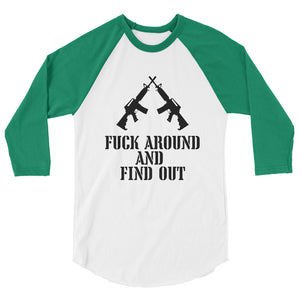 FAFO 2nd Amendment 3/4 sleeve raglan shirt