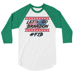 Let’s go Brandon FJB 3/4 sleeve raglan shirt