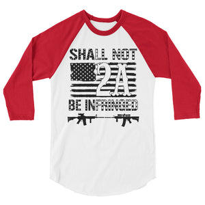 2nd Amendment 3/4 sleeve raglan shirt