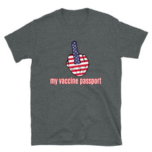 Cargar imagen en el visor de la galería, My Vaccine Passport Short-Sleeve Unisex T-Shirt
