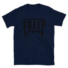 Cargar imagen en el visor de la galería, Wasn&#39;t Born to be a SHEEP Short-Sleeve Unisex T-Shirt
