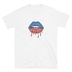 USA Lips Short-Sleeve Unisex T-Shirt