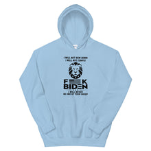 Load image into Gallery viewer, F**K BIDEN! Not one of your sheep Unisex Hoodie
